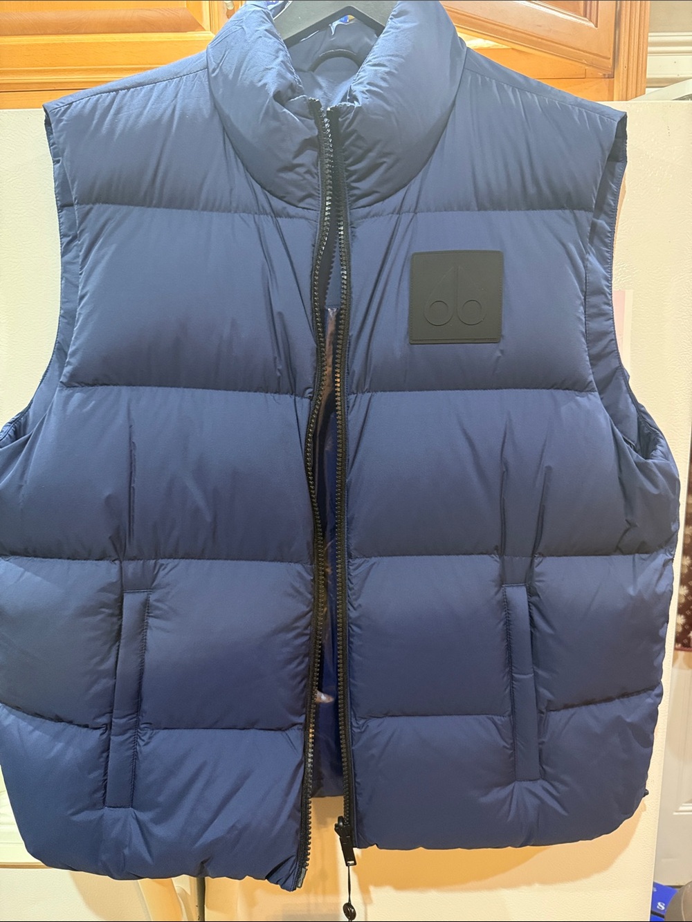 Moose Knuckles Navy Blue Puffer Vest